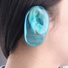 Protégez les couvertures d'oreille de silicone, oreille claire bleue de silicone à l'utilisation personnelle/au salon de coiffure