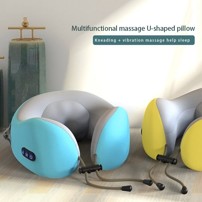Charge du poids 0.6kg USB d'oreiller de massage de Shiatsu de forme d'U avec la fonction de vibration