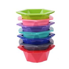Colorful Hair Dye Brush And Bowl Set Customized Logo For Barber Shop / Salon Use