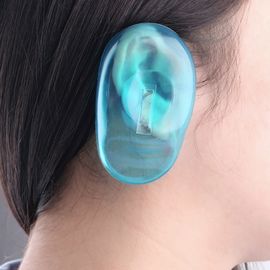 Chine Protégez les couvertures d&#039;oreille de silicone, oreille claire bleue de silicone à l&#039;utilisation personnelle/au salon de coiffure usine