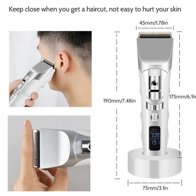 Le coupeur électrique de cheveux de couleur blanche, machine de rasage de cheveux facile nettoient pour le voyage d'affaires